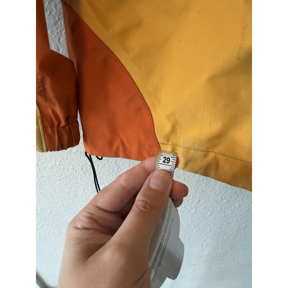 Mountain Equipment Co-op Gore-Tex Jacket Mens XL Orange Yellow Vintage Shell - Picture 9 of 12